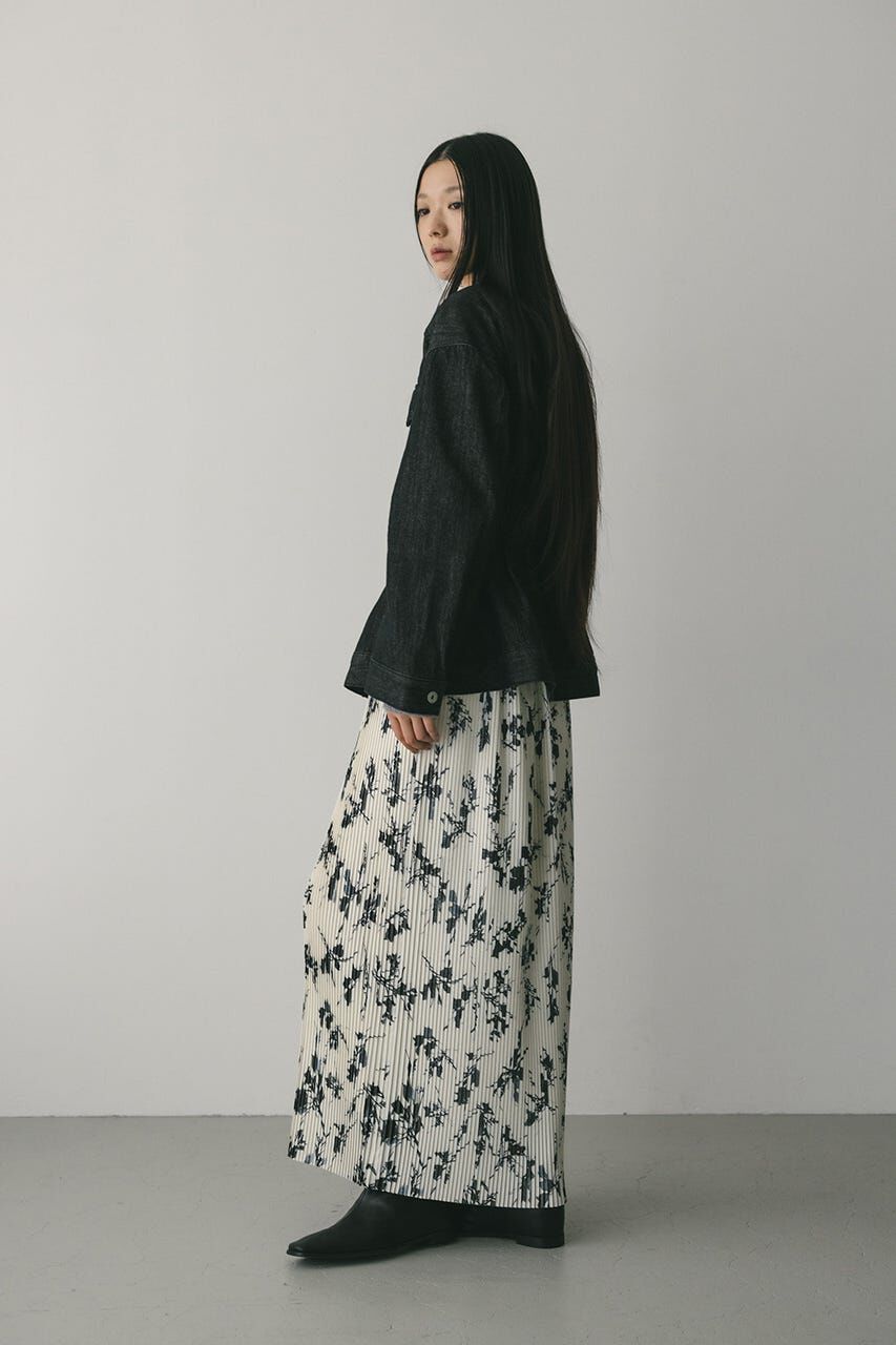 STYLEMIXER「フラワープリントプリーツスカート」|スカート|