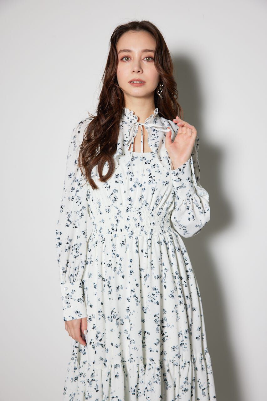 rienda「シャーリングフレアワンピース」|ワンピース|