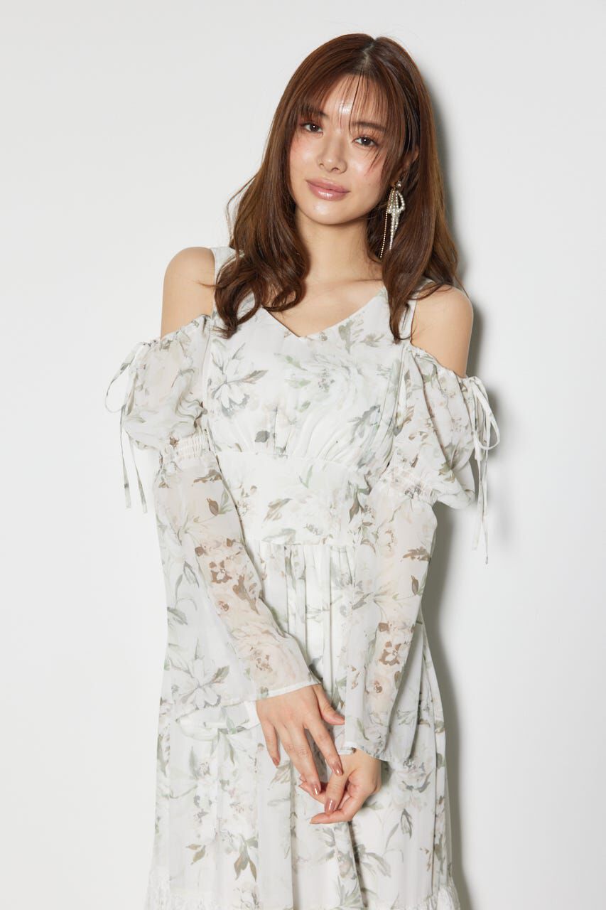 rienda「2WAYレースドッキングフレアワンピース」|ワンピース|