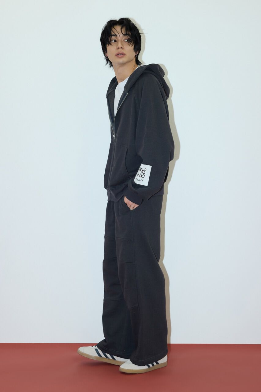 rienda「Rパッチ付きユニセックススウェットトップス」|Tシャツ・カットソー|