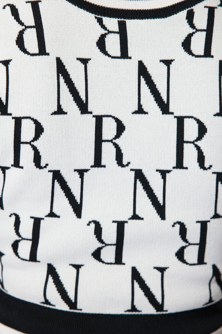 rienda「2WAYRロゴラインニットワンピース」|ワンピース|