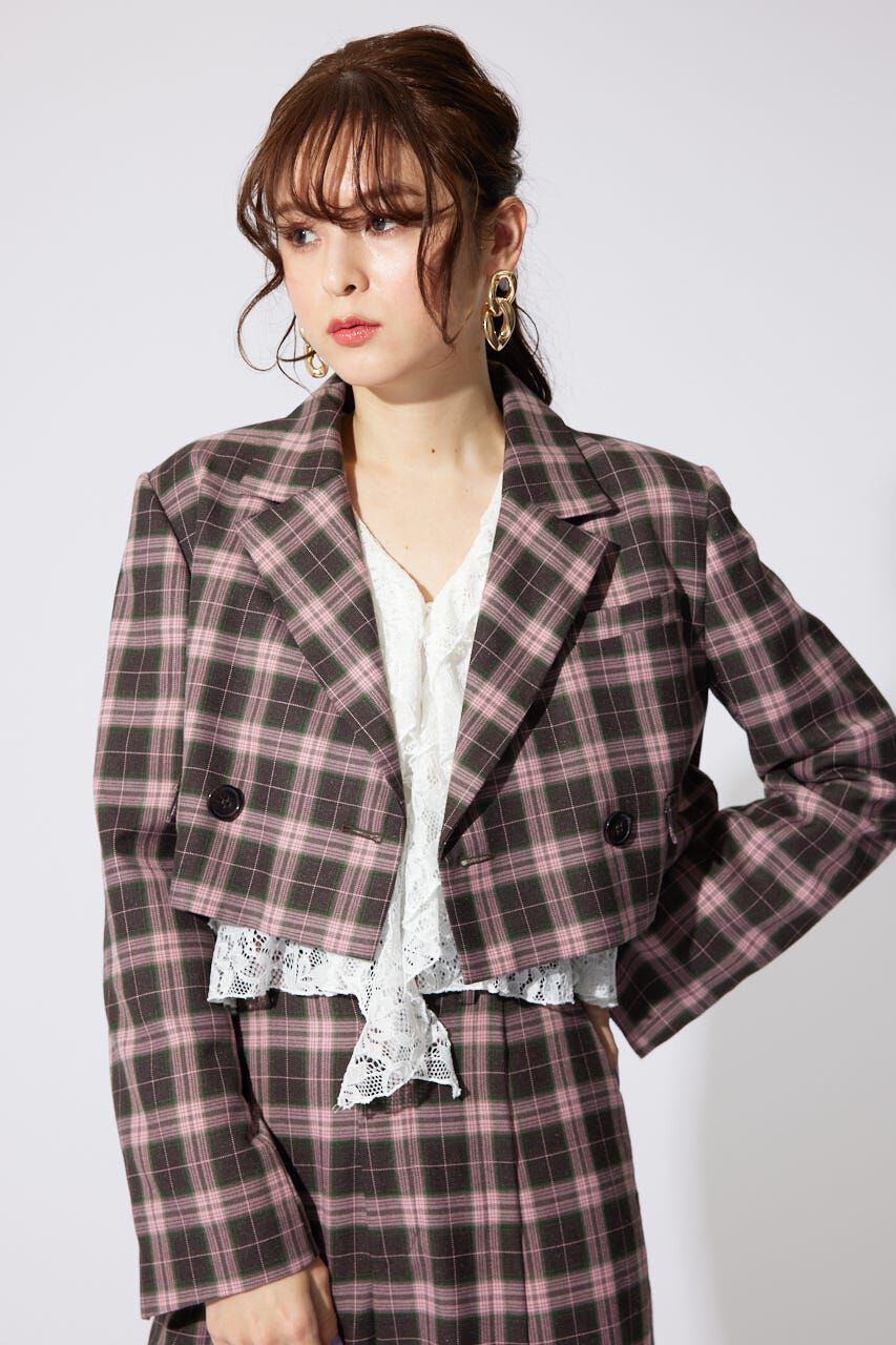 rienda「ダブルテーラードショートジャケット」|その他|