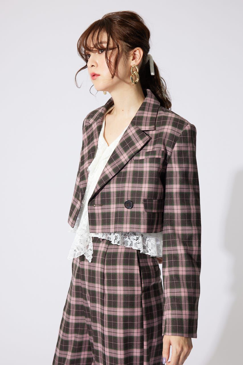 rienda「ダブルテーラードショートジャケット」|その他|