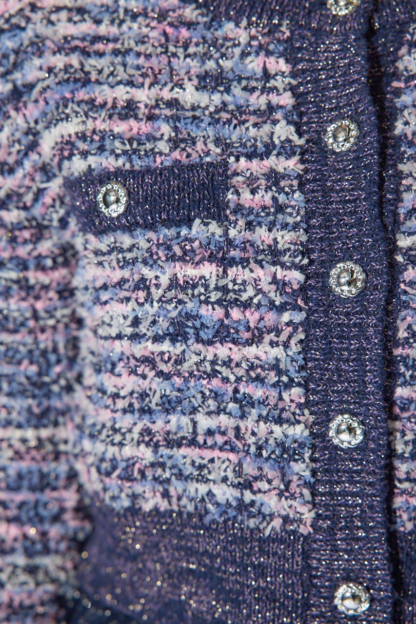 rienda「ツイードニットカーディガン」|カーディガン|