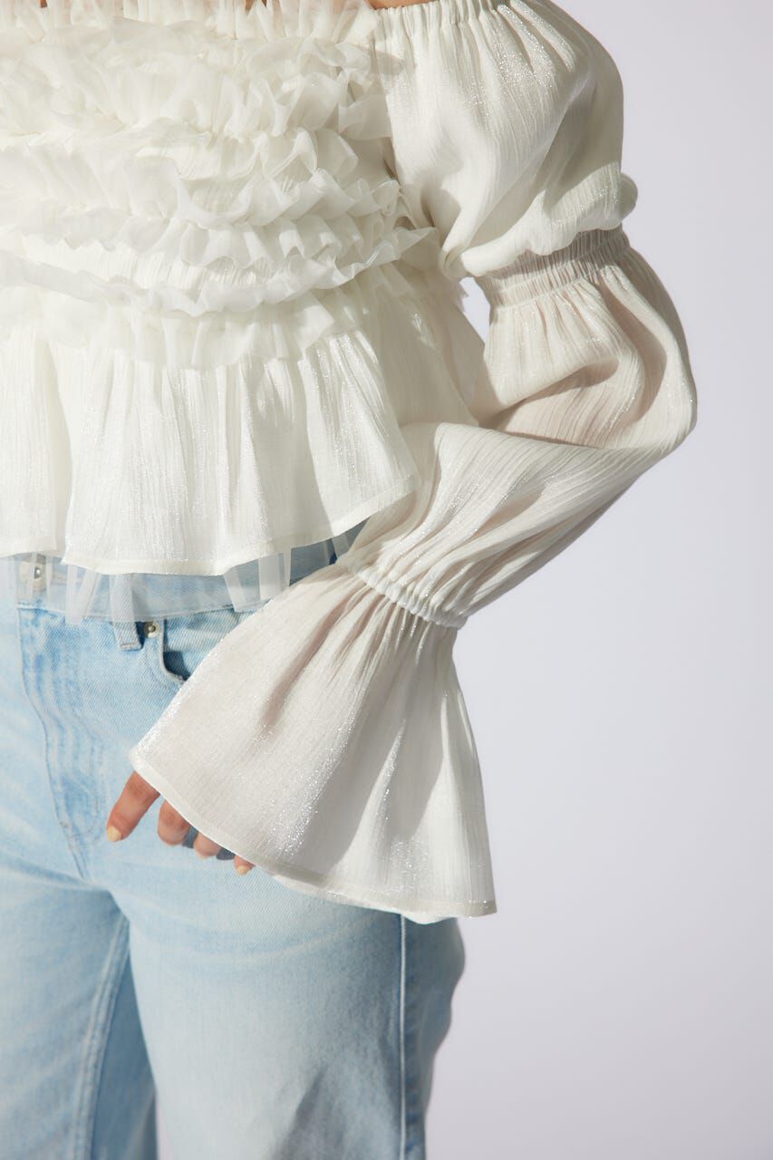 rienda「フリルオフショルブラウス」|シャツ・ブラウス|