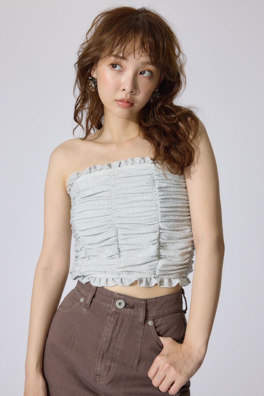 rienda「2WAYギャザーキャミトップス」|キャミソール|