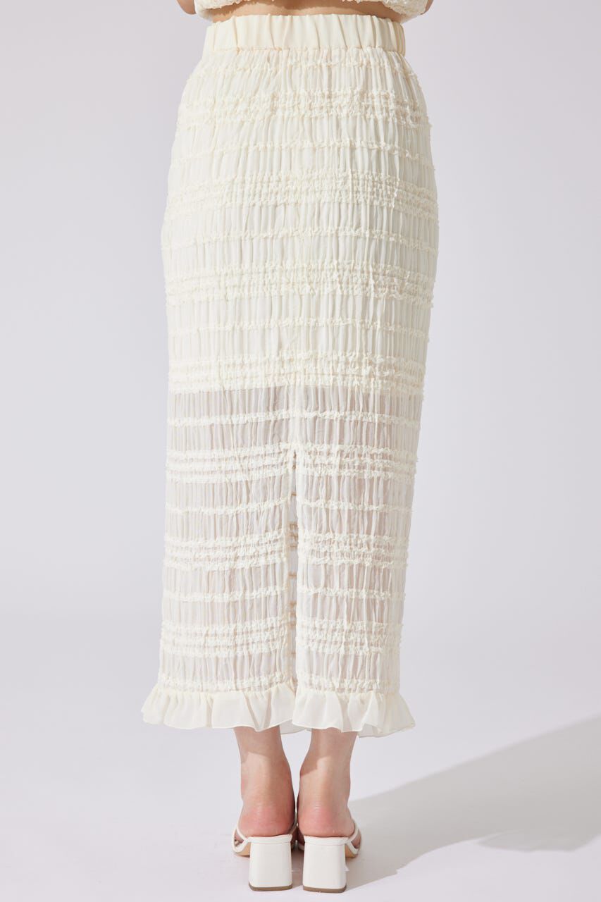 rienda「シャーリングカットフリルスカート」|スカート|