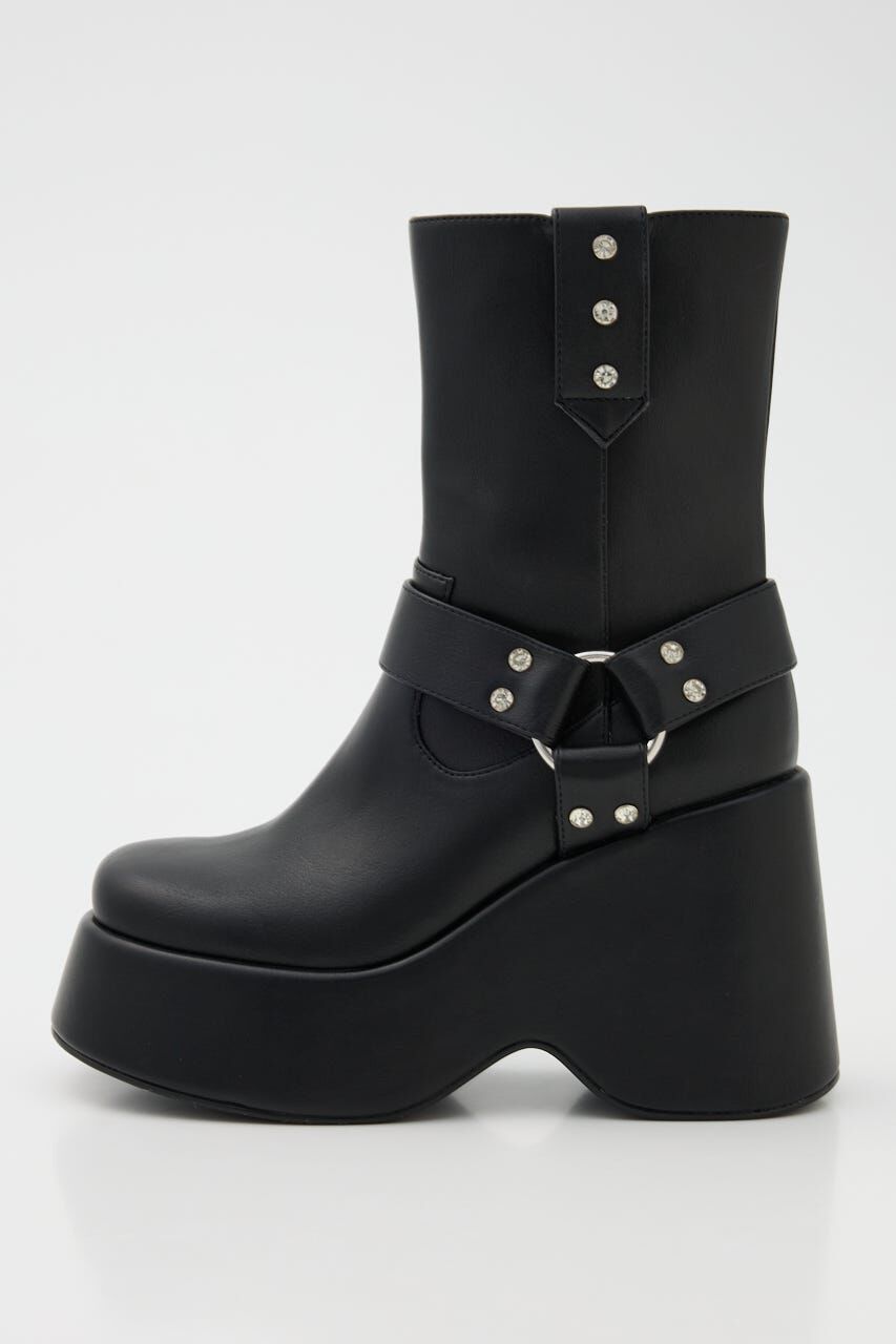 rienda「エンジニアウェッジヒールショートブーツ」|その他|