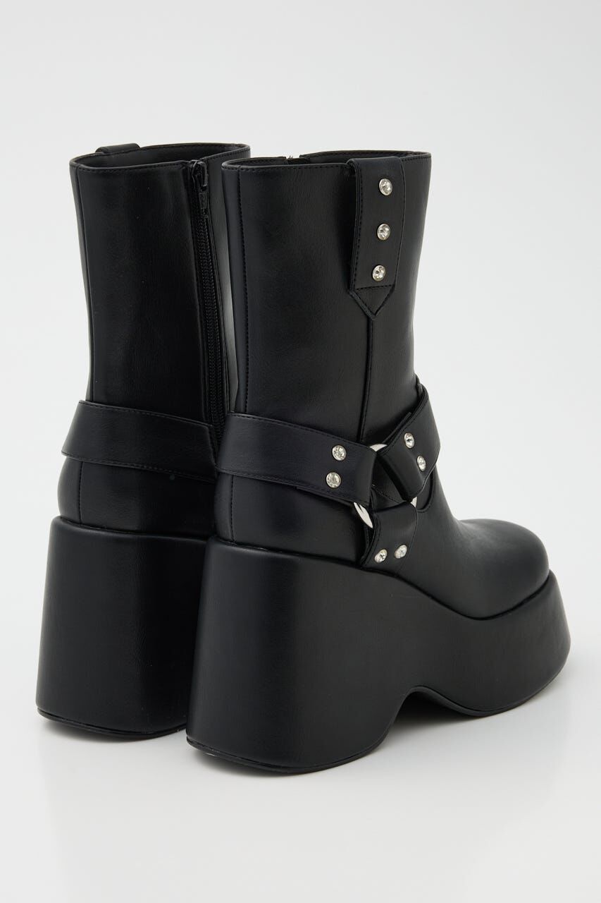 rienda「エンジニアウェッジヒールショートブーツ」|その他|