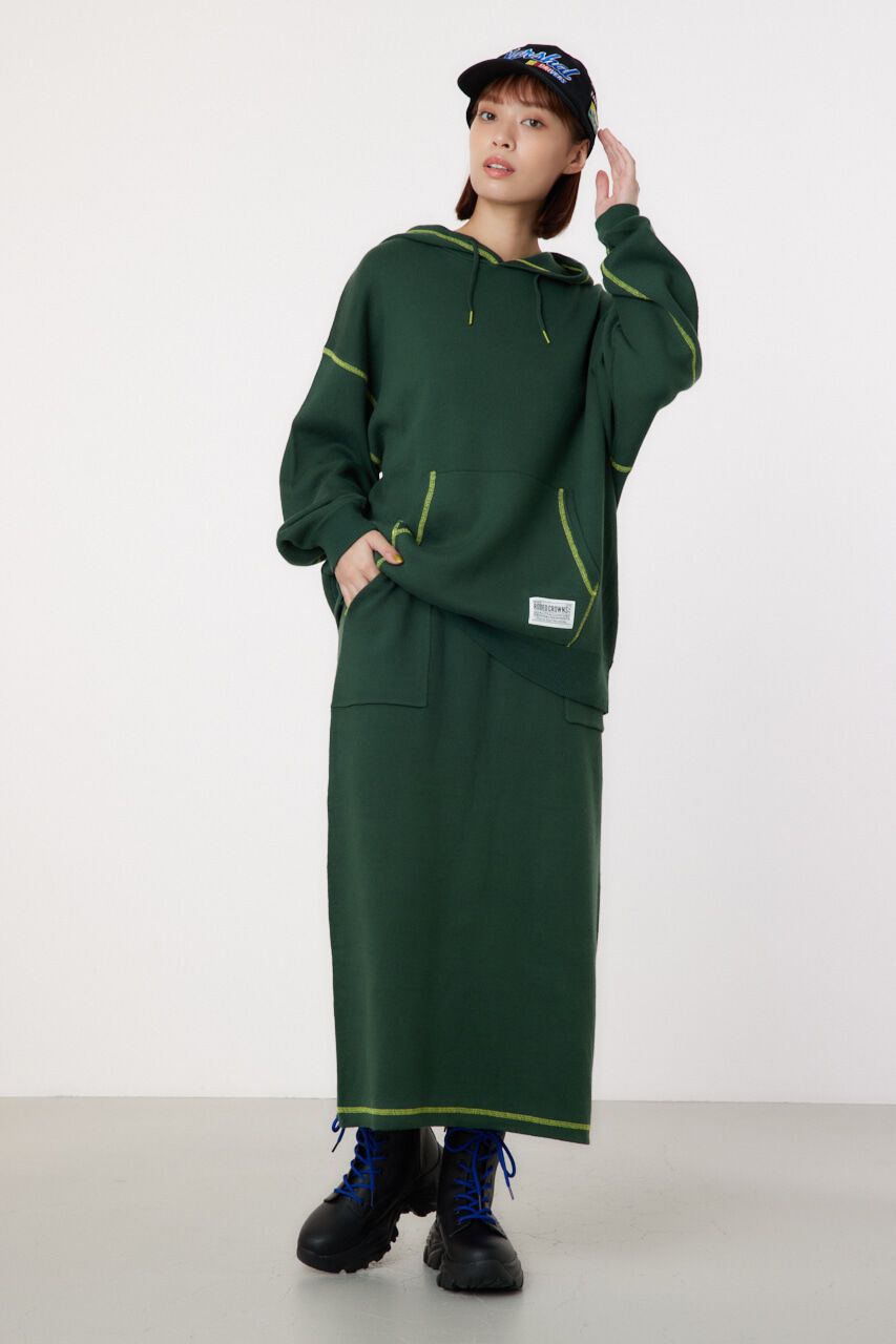 RODEO CROWNS「スウェットライクカラーステッチニットスカート」|その他|