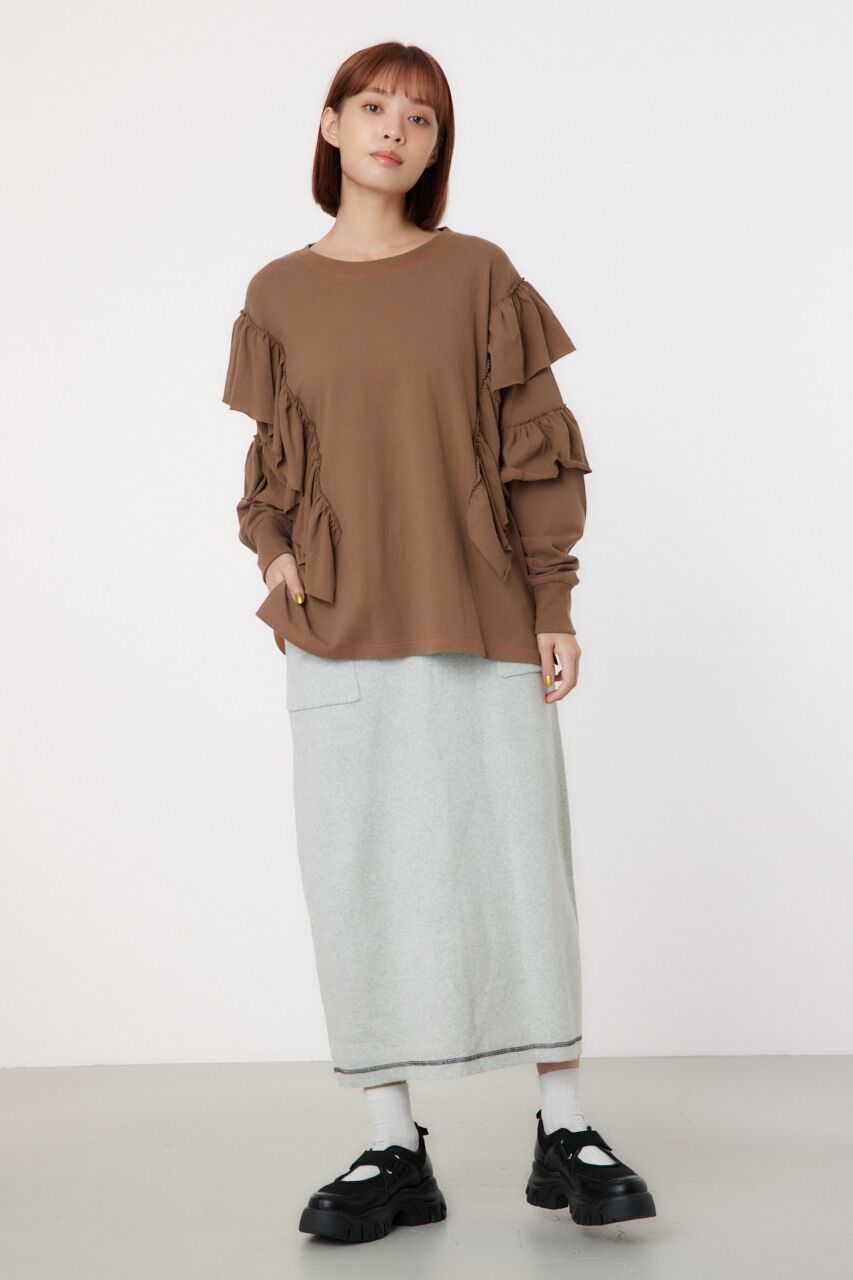 RODEO CROWNS「スウェットライクカラーステッチニットスカート」|その他|