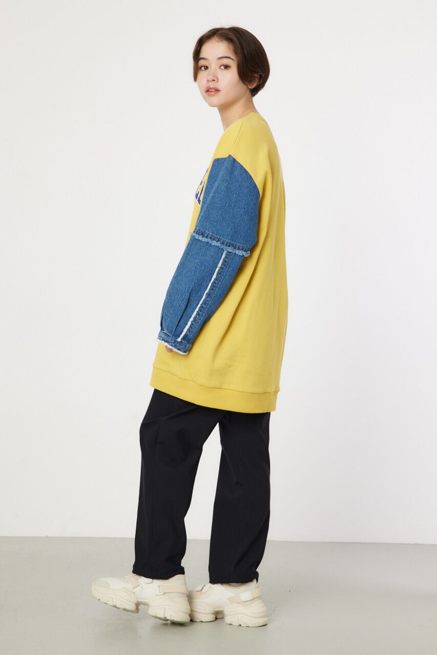 RODEO CROWNS「デニムドッキングスウェットワンピース」|ワンピース|