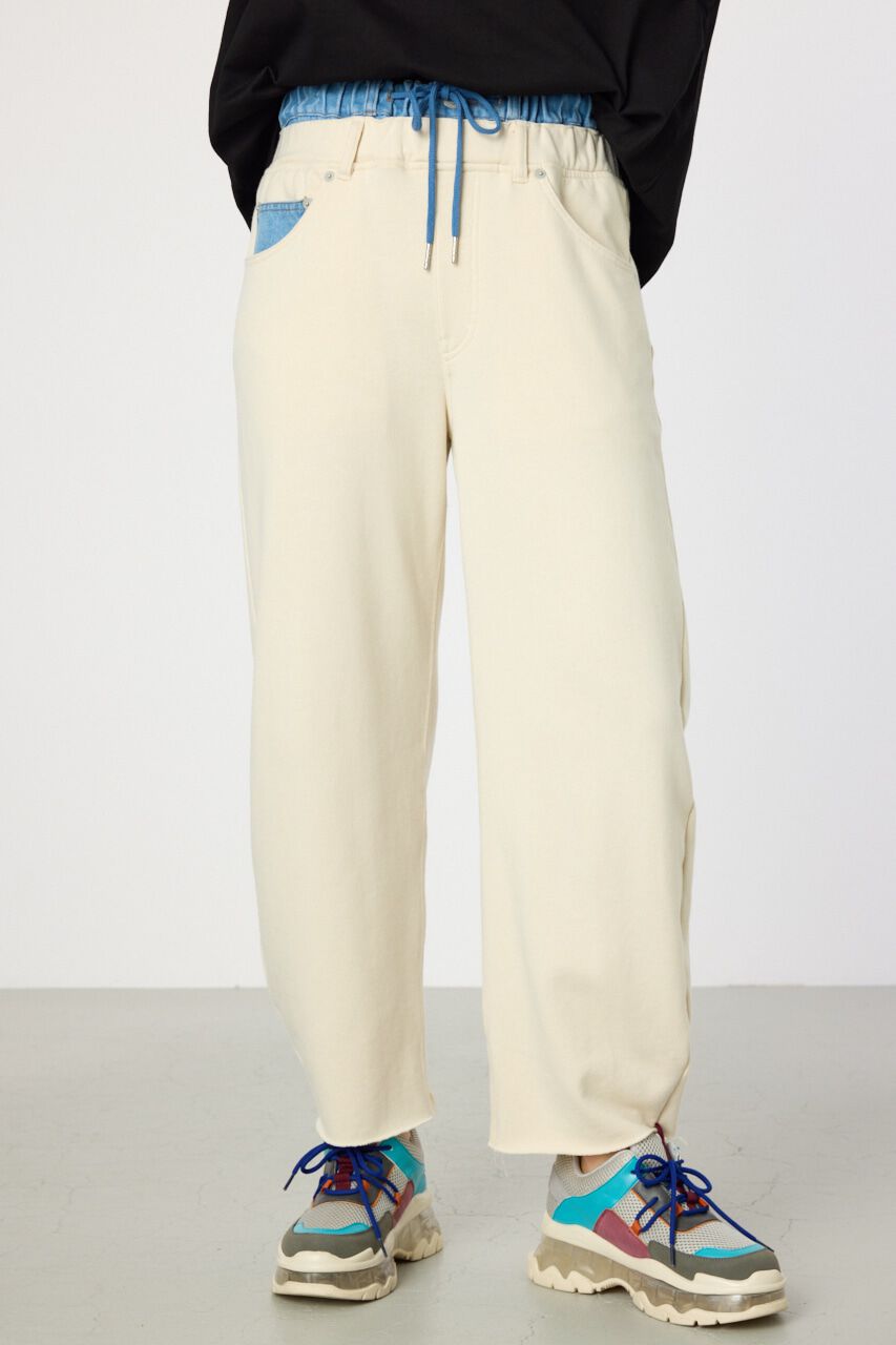 RODEO CROWNS「デニムウエスト スウェットワイドパンツ」|その他|