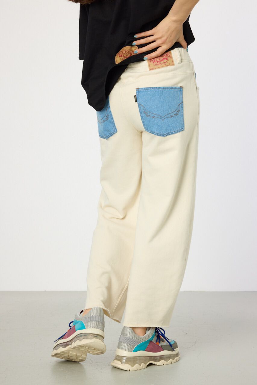 RODEO CROWNS「デニムウエスト スウェットワイドパンツ」|その他|