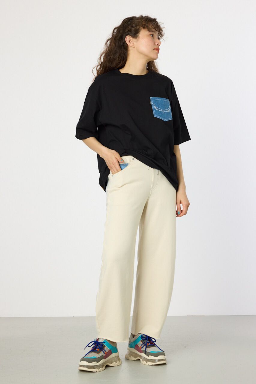 RODEO CROWNS「デニムウエスト スウェットワイドパンツ」|その他|