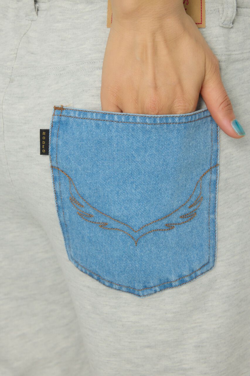 RODEO CROWNS「デニムウエスト スウェットワイドパンツ」|その他|