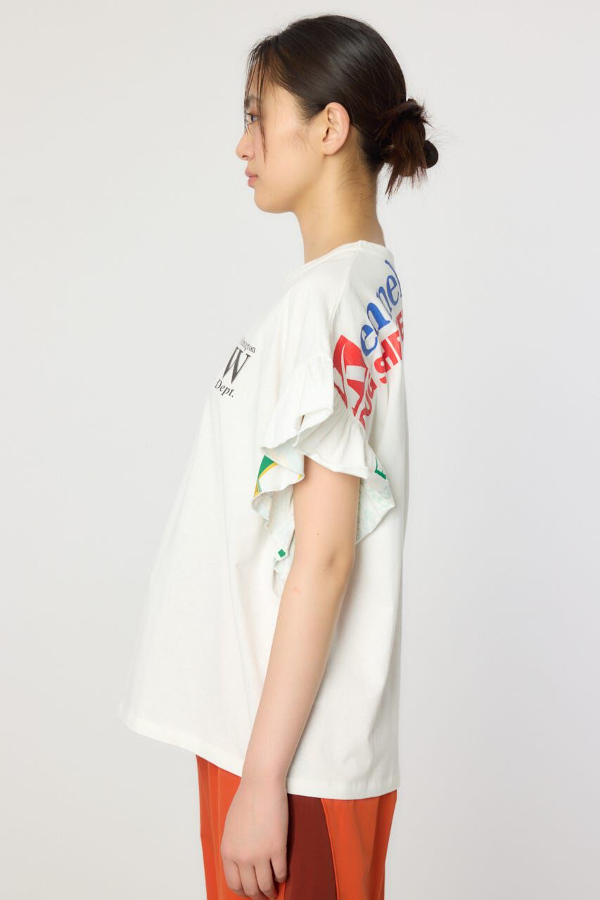 RODEO CROWNS「カスタムリメイクフリルアームトップス」|Tシャツ・カットソー|