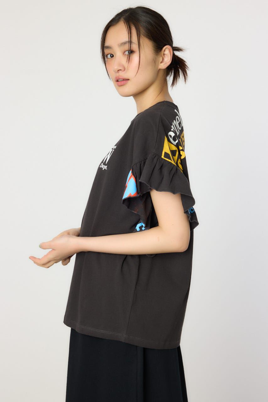 RODEO CROWNS「カスタムリメイクフリルアームトップス」|Tシャツ・カットソー|