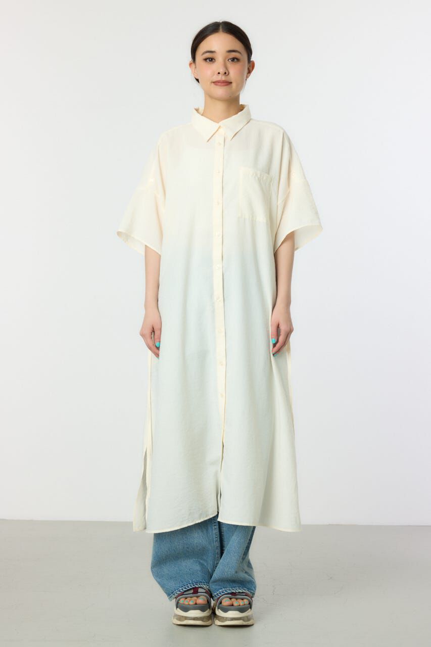 RODEO CROWNS「エアリータッチシャツワンピース」|ワンピース|