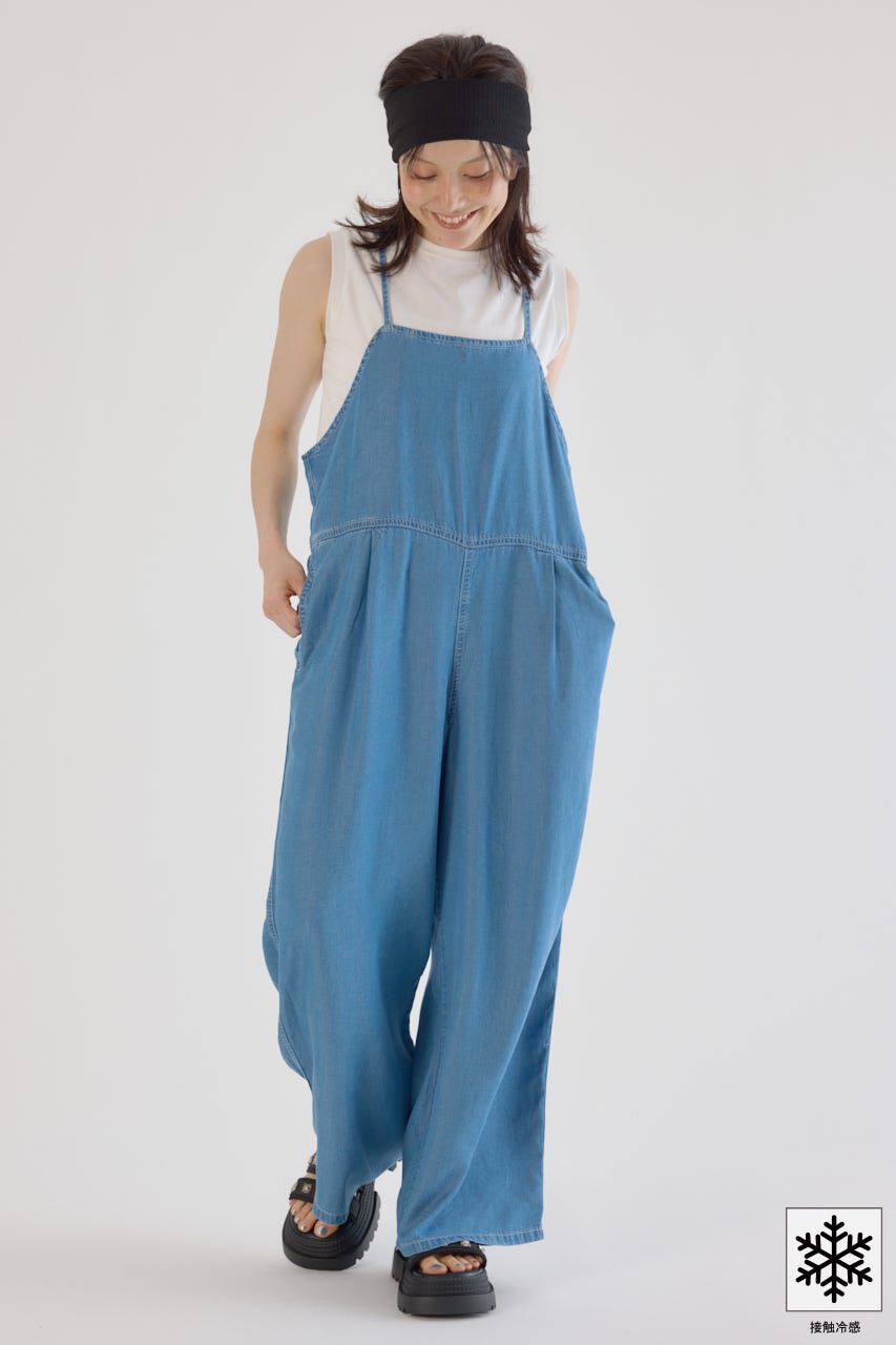 RODEO CROWNS「クールデニムリボンサロペット」|その他|