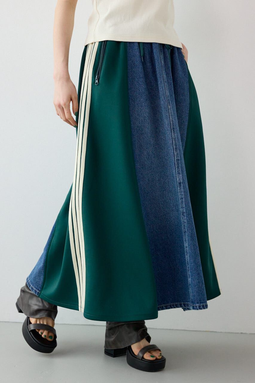 RODEO CROWNS「カスタムトラック デニムスカート」|スカート|柄GRN5