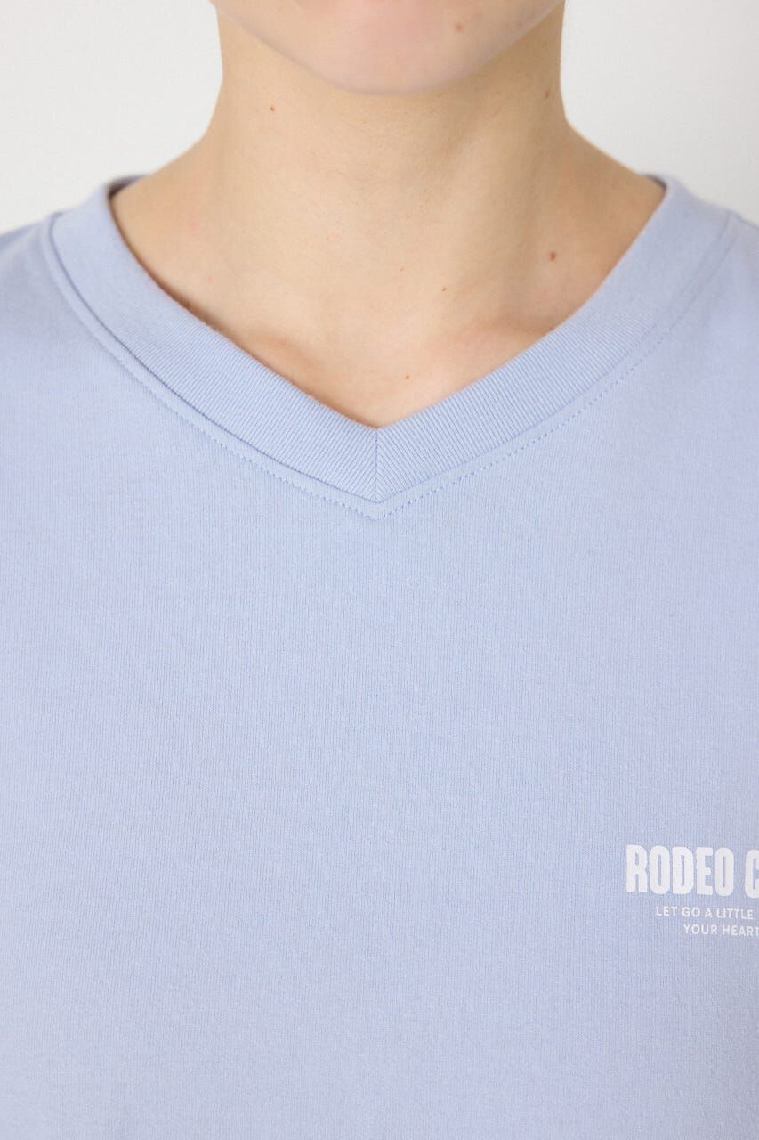 RODEO CROWNS「エンボスロゴVネックTシャツ」|Tシャツ・カットソー|