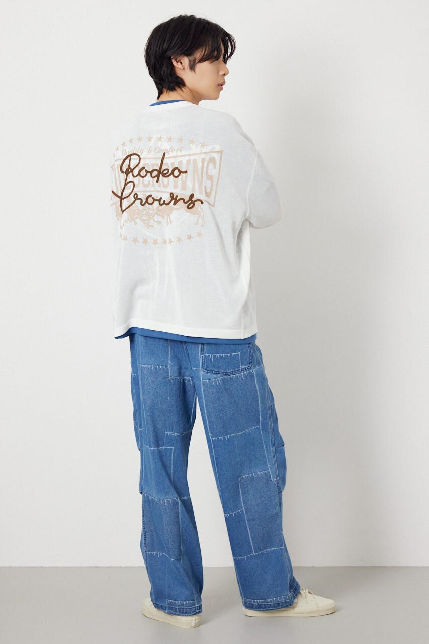 RODEO CROWNS「ロープロゴニットトッパー」|カーディガン|