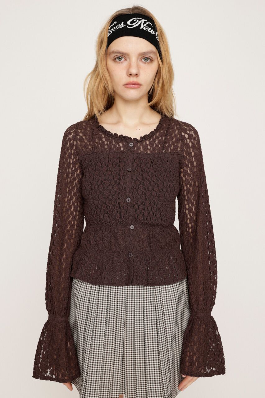 SLY「PUFFY SHIRRING CUT トップス」|Tシャツ・カットソー|