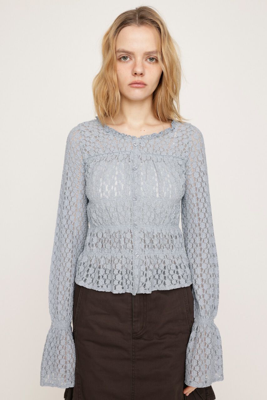 SLY「PUFFY SHIRRING CUT トップス」|Tシャツ・カットソー|