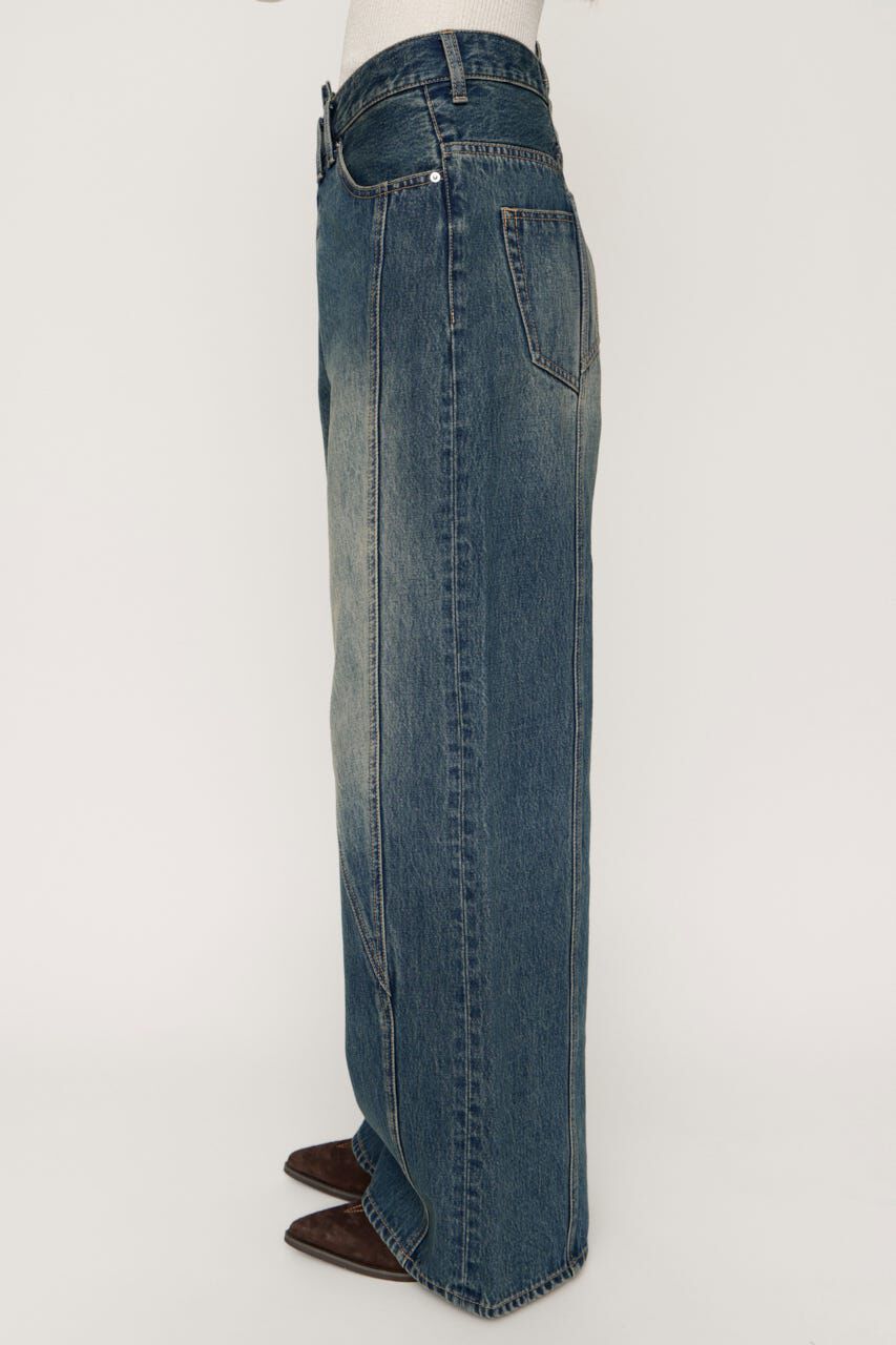 SLY「J／W SWITCHING STRAIGHT パンツ」|デニム|