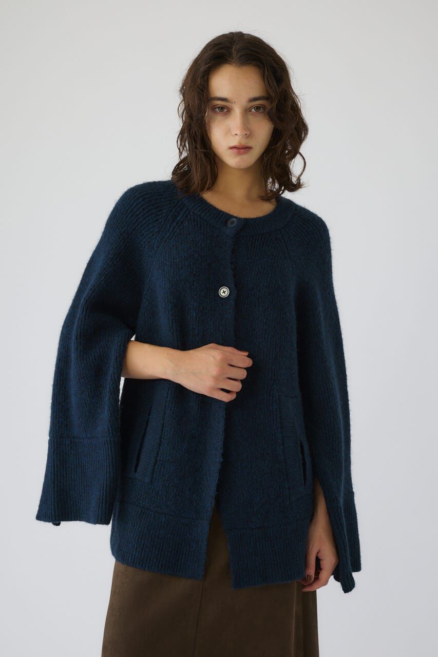 RIM.ARK 「Poncho like raglan knit C/D」|カーディガン|
