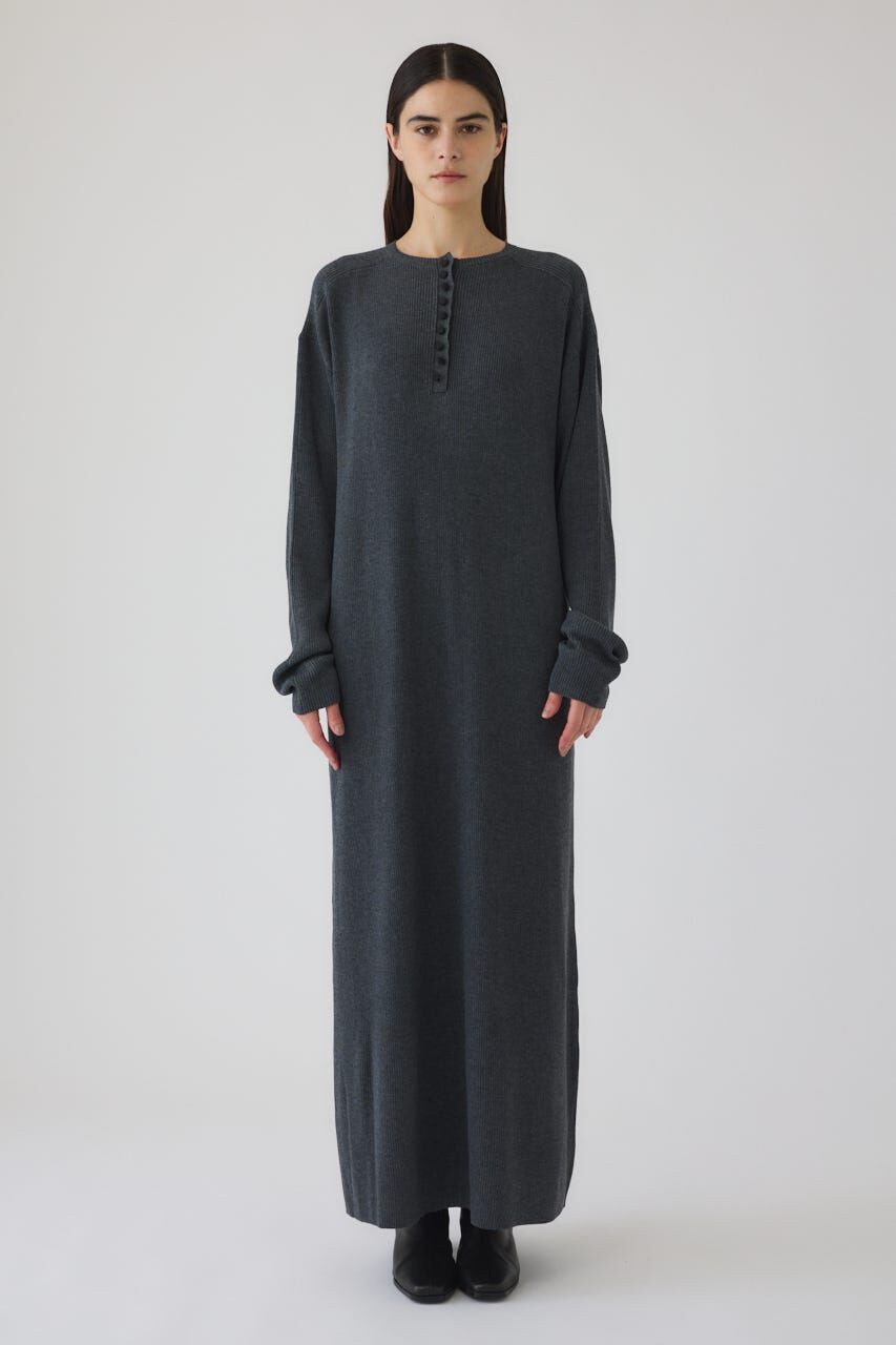 RIM.ARK 「Fabric covered button dress」|ワンピース|C.GRY