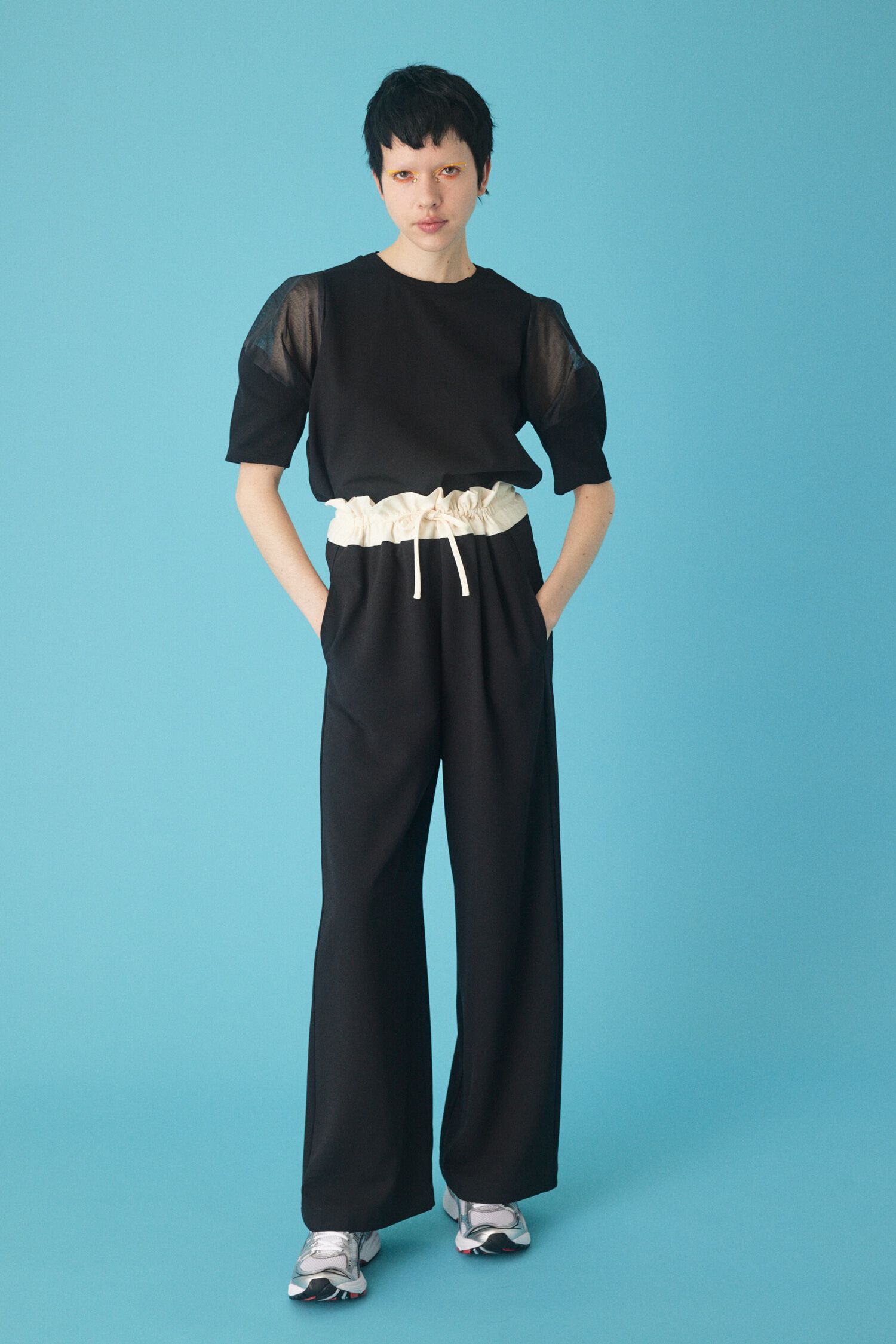 HeRIN.CYE「Drost gather pants」|その他|BLK