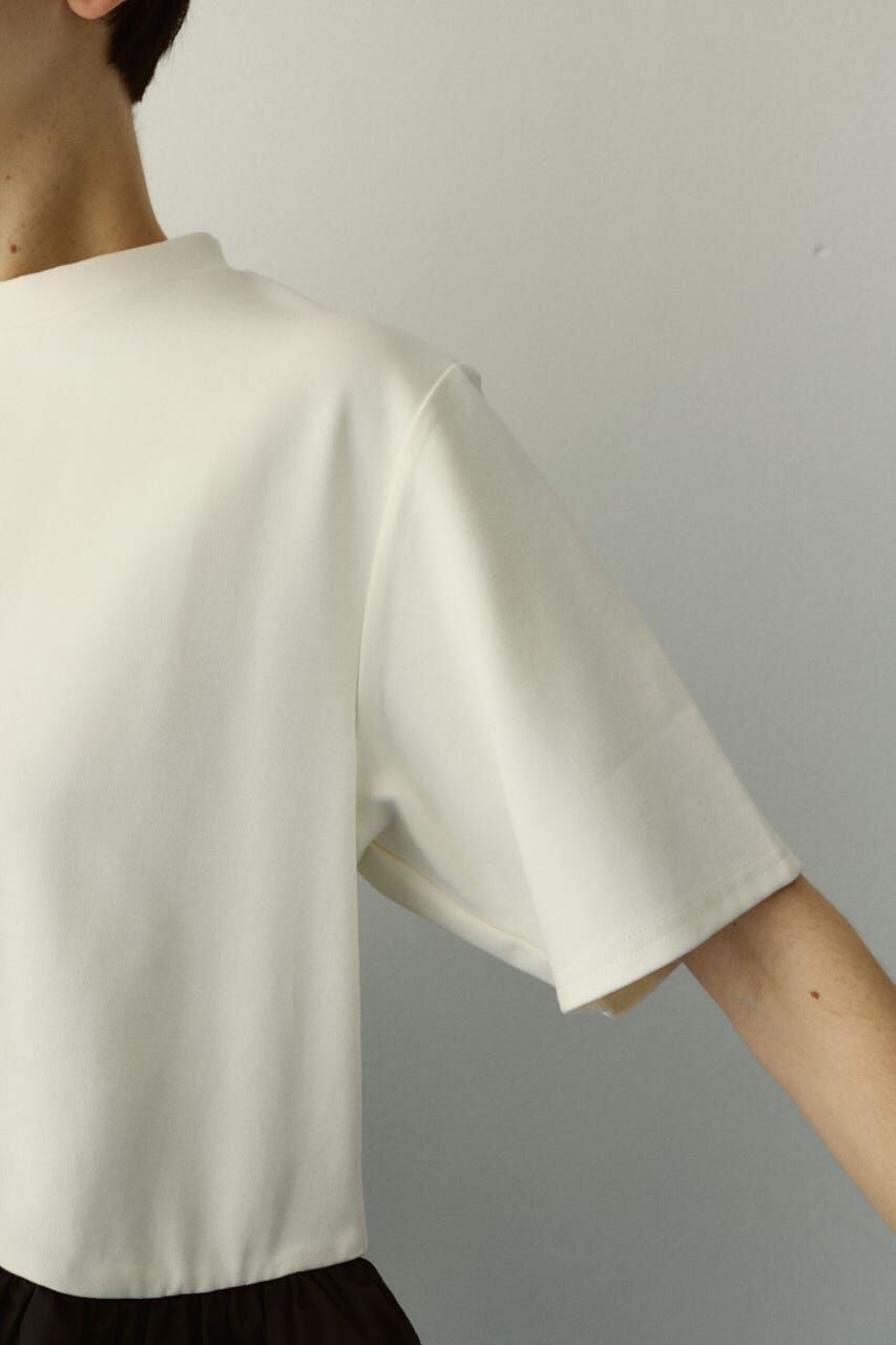 HeRIN.CYE「Frill hem ponte tops」|Tシャツ・カットソー|