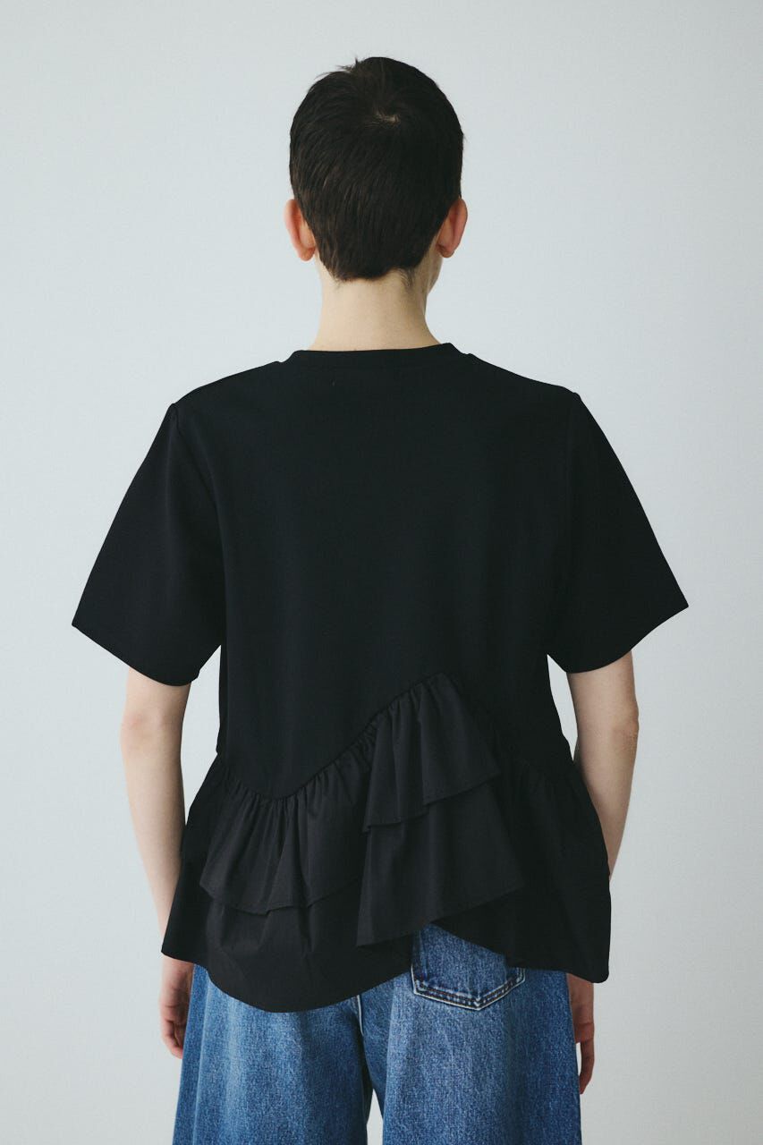 HeRIN.CYE「Frill hem ponte tops」|Tシャツ・カットソー|