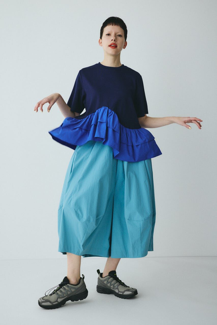 HeRIN.CYE「Frill hem ponte tops」|Tシャツ・カットソー|