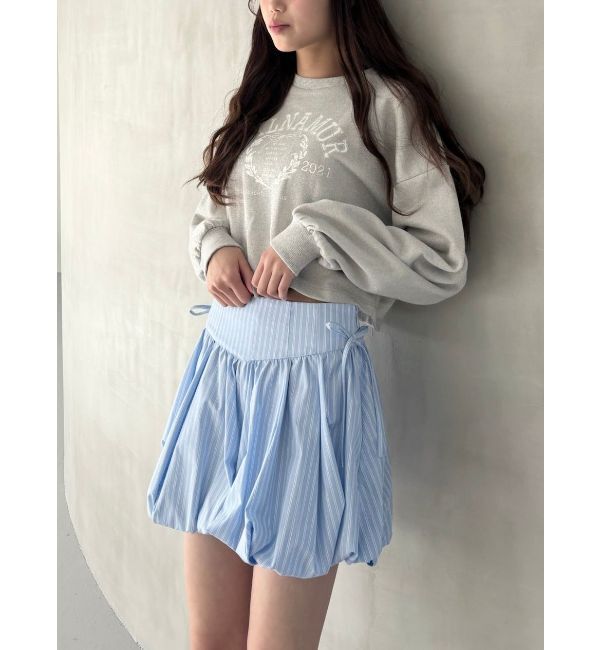 CALNAMUR「RIBBON COLLEGE LOGO SWEAT/リボンカレッジロゴスウェット」|Tシャツ・カットソー|