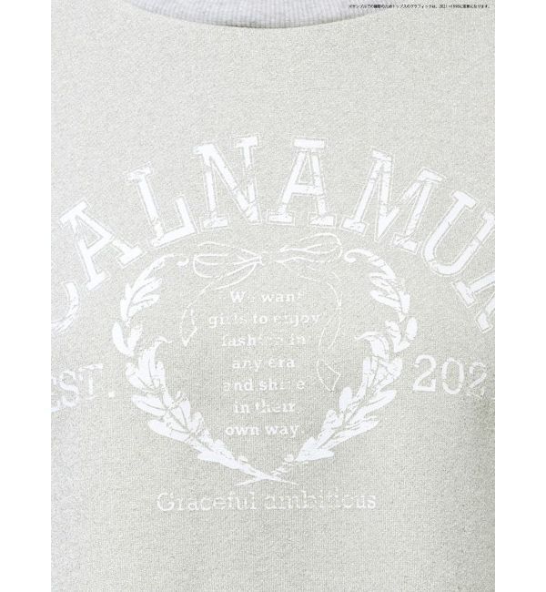 CALNAMUR「RIBBON COLLEGE LOGO SWEAT/リボンカレッジロゴスウェット」|Tシャツ・カットソー|