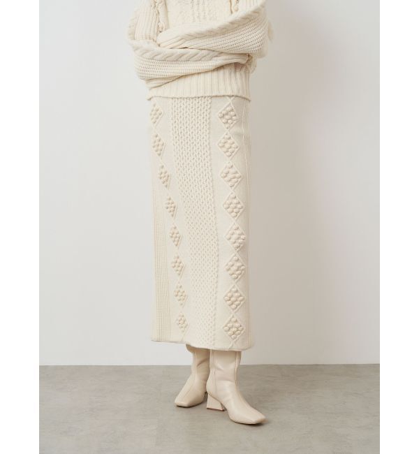 ELENDEEK「CABLE TIGHT SK」|スカート|