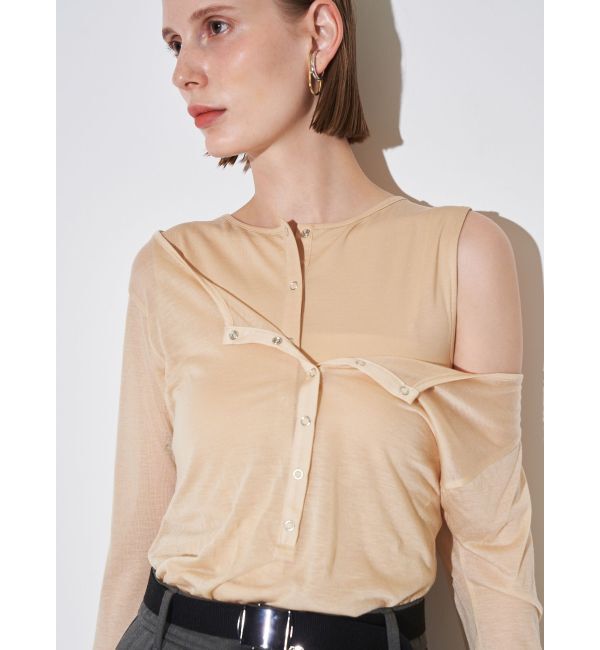 ELENDEEK「HENRY NECK SET CS」|Tシャツ・カットソー|ベージュ