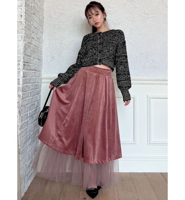 RESEXXY「ベロアチュールロングスカート」|スカート|