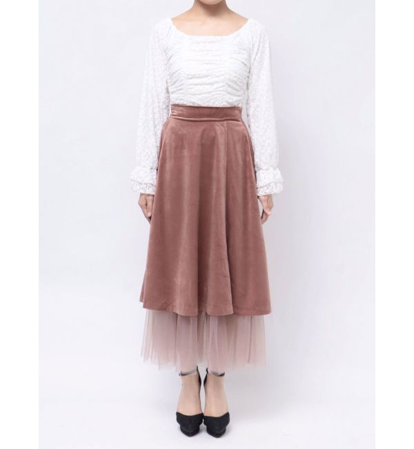 RESEXXY「ベロアチュールロングスカート」|スカート|