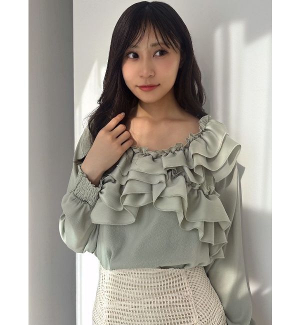 RESEXXY「ラッフルオフショルブラウス」|シャツ・ブラウス|