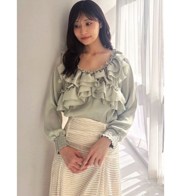 RESEXXY「ラッフルオフショルブラウス」|シャツ・ブラウス|