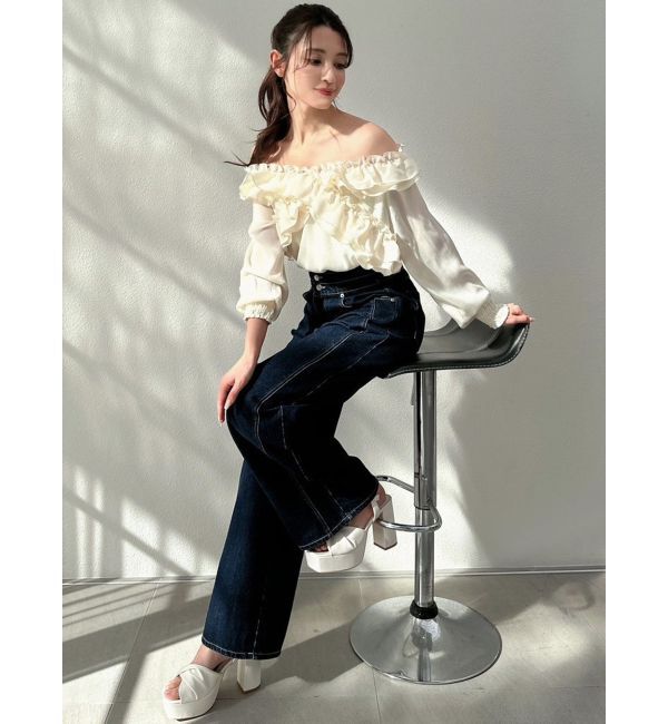 RESEXXY「ラッフルオフショルブラウス」|シャツ・ブラウス|