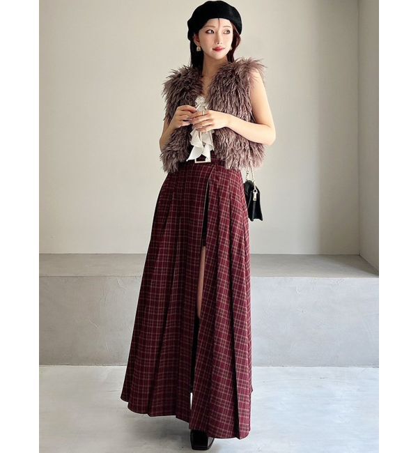 RESEXXY「ワイドプリーツレイヤードフレアスカート」|スカート|