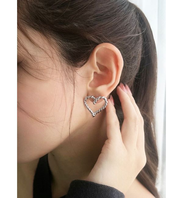 RESEXXY「ハートツイストメタルピアス」|ピアス|