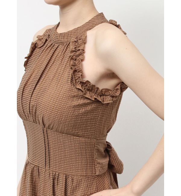 dazzlin「【再生産】アメスリフリルシェイプワンピース」|ワンピース|