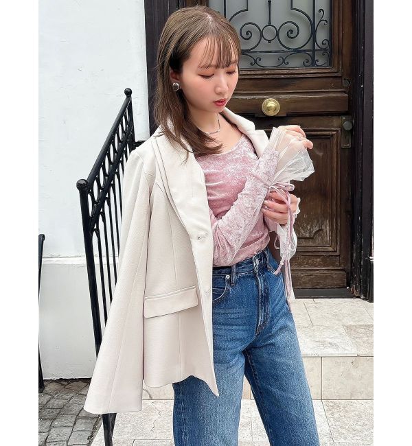 dazzlin「【セットアップ対応】ダブルカラーテーラージャケット」|テーラードジャケット|