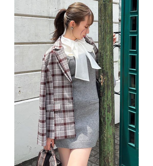 dazzlin「【セットアップ対応】ダブルカラーテーラージャケット」|テーラードジャケット|